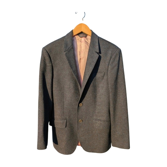 Paul Smith Wool/Cashmere Heathered Navy 2 Button Suit Jacket Size 38R - Picture 4 of 16